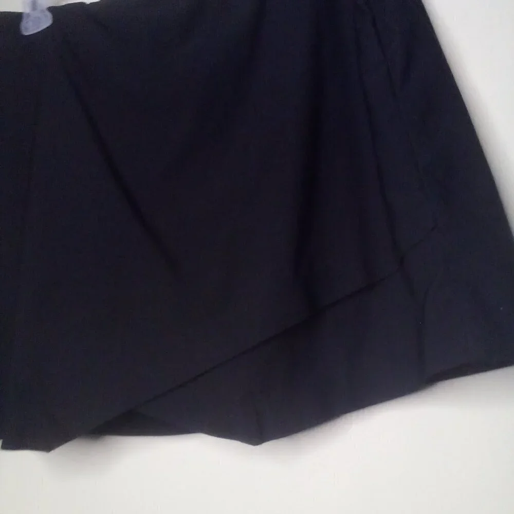 Versona Skort Skirt Women L Pockets Pull On Elastic Active Black